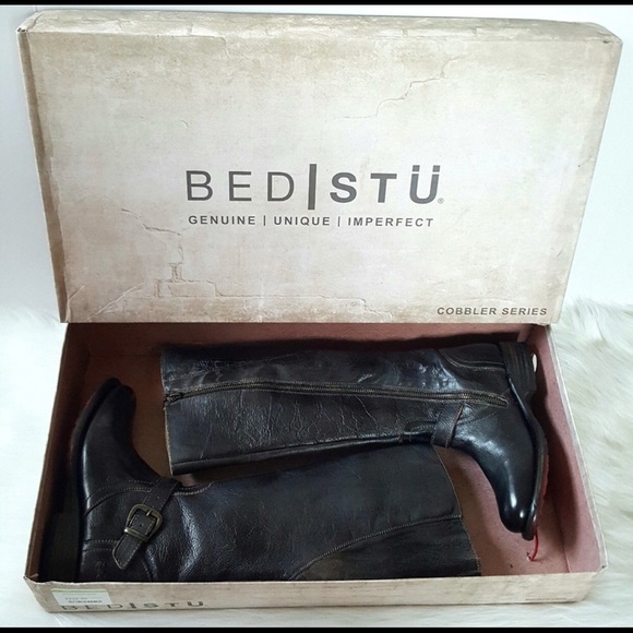 Bed Stu Glaye Graphito Rustic Ridding Boot - Picture 2 of 7